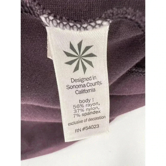 Athleta Wanderer PURPLE Plum Ponte Zip Dress SIZE Large - Picture 5 of 7